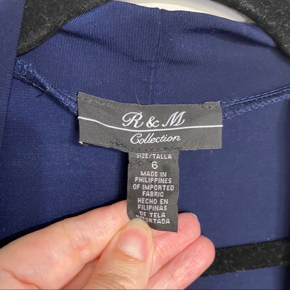 R&M Collection Navy Blue Mesh Topper Jacket‎ - Picture 9 of 10